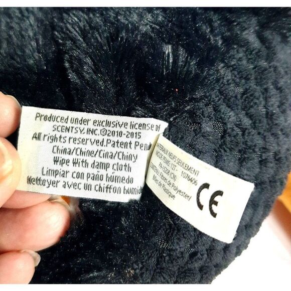 Scentsy Buddy Percy Plush Penguin 14" Blue Ear Muffs Orange Feet Stuffed Animal - Picture 8 of 9